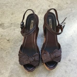 Vintage MIU MIU clogs/ sandals. Size 38.5